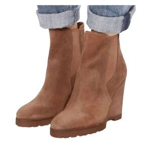 MICHAEL KORS Thea Suede Wedge Booties Size 9M